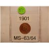 Image 1 : 1901 Indian Head Cent
