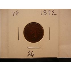 1872  Indian Head Cent