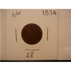 1874  Indian Head Cent