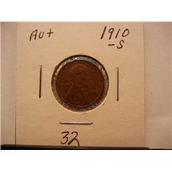 1910 S Lincoln Wheat Cent