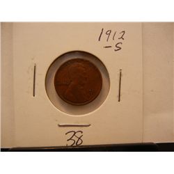 1912 S Lincoln Wheat Cent