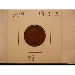 1912 S Lincoln Wheat Cent