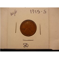1915 S Lincoln Wheat Cent