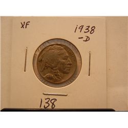 1938 D Buffalo Nickel