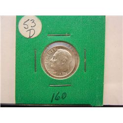1953 D Roosevelt Dime