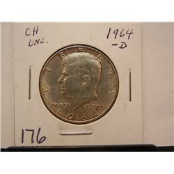 1964 D Kennedy Half Dollar