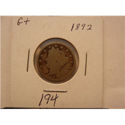 1892 Liberty Head V Nickel