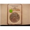Image 1 : 2013 W American Silver Eagle Graded By NGC MS69, .999 Fine Silver 1 Troy Oz.