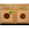 Image 1 : 2005-D  BU  UNC Minnesota Quarter  & 2005-D BU UNC. California Quarter Graded By INB