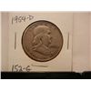 Image 1 : 1954 D  Franklin Half Dollar