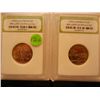 Image 1 : State Quarters 2005-D  BU  UNC Minnesota Quarter  & 2005-D BU UNC. California Quarter Graded By INB