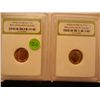 Image 1 : 1971 -D BU UNC. Roosevelt Dime  & 1974-D BU  UNC.Roosevelt Dime Graded By INB