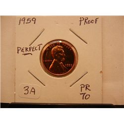 1959 Lincoln Memorial  Cent Proof 70
