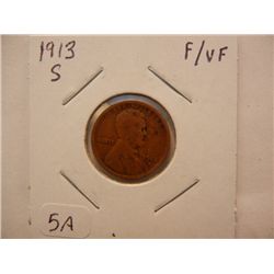 1913-S Lincoln Wheat Cent