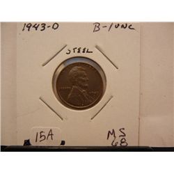 1943 D Lincoln Wheat Cent