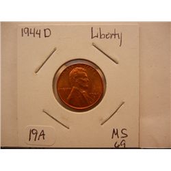 1944 D MS Lincoln Wheat Cent
