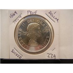 1964 Canadian Silver Dollar