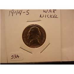 1944-S Jefferson War Nickels