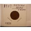 Image 1 : 1907 Indian Head Cent