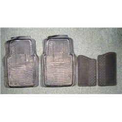 Full Set of 4 Rubber Car Floor Mats for Chevy Trucks