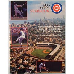 1986 Chicago Cubs Baseball Official Yearbook MLB