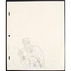 Cyclops Original Drawing Production X-MEN Phoning Help