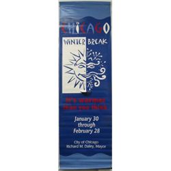 Chicago Tourism Promotional Large Vinyl Banner Flag