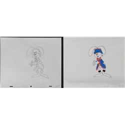 Original Rabbit Trix Animation Cel Disguise Drawing Art