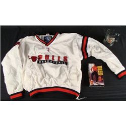 4 Pc Lot Chi Bull Starter Pullover Mug Air Time VHS Pin