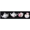 Image 1 : 4 Pc Ceramic Doll Tea Set Teapots Seymour Mann Romance