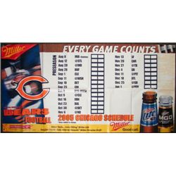 Bears Football 2005 Chicago Schedule 6 Ft Vinyl Banner