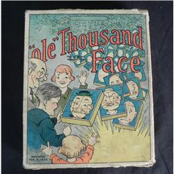 Antique Board Game, "Ole" Thousand Face
