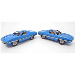 LOT OF 2 VINTAGE 1960'S MAN FROM UNCLE DIECAST CARS