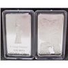 Image 1 : STATUE OF LIBERTY 1 TROY OZ. SILVER CLAD INGOT BAR