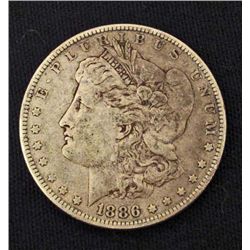 1886-P MORGAN SILVER DOLLAR