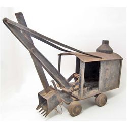 VINTAGE C. 1920'S KEYSTONE PRESSED STEEL STEAM SHOVEL