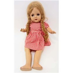 C. 1930'S COMPOSITION DOLL - SLEEPY EYE WITH DRESS