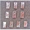 Image 2 : LOT OF 10 5 GRAIN INGOT BARS OF 99.9 PURE SILVER