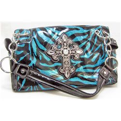 NEW WESTERN BLING STYLE LARGE CROSS PURSE HANDBAG