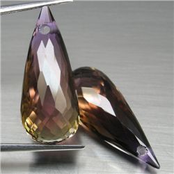 LOT OF 36.23 CTS OF PURPLE AND GOLDEN BOLIVIAN AMETRINE