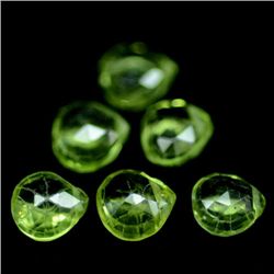 LOT OF 8.56 CTS. OF GREEN PAKISTAN PERIDOT - 15 PCS.