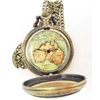 Image 2 : AUSTRALIA MAP POCKET WATCH WITH CHAIN