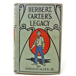 C. 1910S "HERBERT CARTERS LEGACY" HARDCOVER BOOK