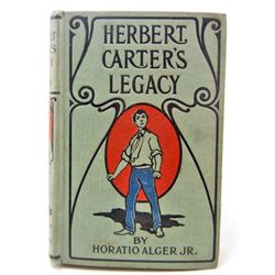 C. 1910S "HERBERT CARTERS LEGACY" HARDCOVER BOOK