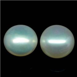 LOT OF 9.33 CTS. OF WHITE FRESHWATER PEARLS - 2 PIECES