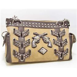 NEW WESTERN BLING STYLE PISTOLS PURSE HANDBAG