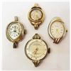 Image 1 : LOT OF 4 VINTAGE LADIES WRISTWATCHES - NO BANDS