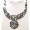 Image 1 : GREEN FASHION COLLAR ESTATE JEWELRY NECKLACE