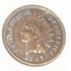 Image 1 : 1907 INDIAN HEAD PENNY RED BOOK VALUE IS $9.00+ *NICE EARLY VERY FINE GRADE*!!