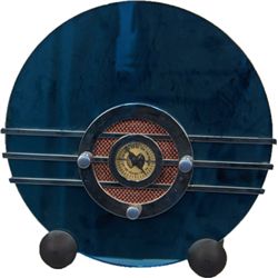 Sparton Blue Mirror Reproduction Art Deco Style Radio.